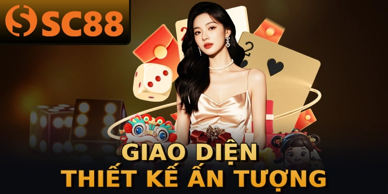 Giao diện thiết kế ấn tượng