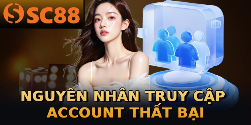 Nguyên nhân truy cập account thất bại