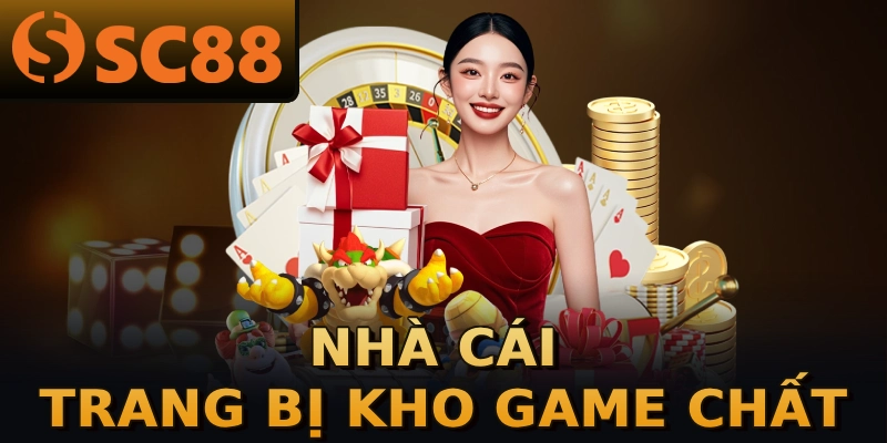 Nhà cái trang bị kho game chất